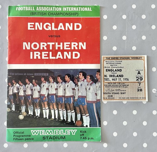 England ireland 1976 - v,