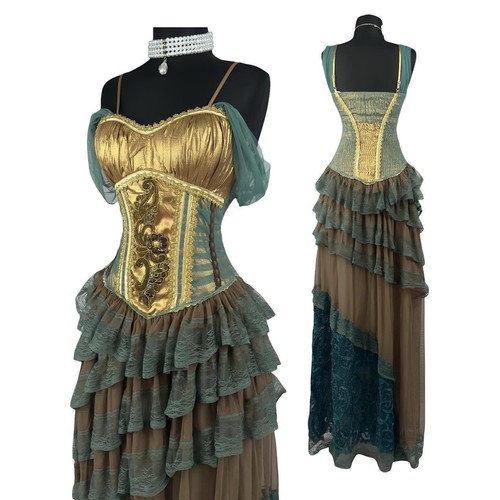 Vintage steampunk prom dress - steampunk,