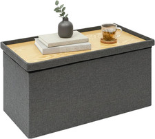 Folding Storage Ottoman, Large