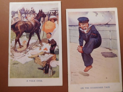 Vintage postcards signed - vintage,