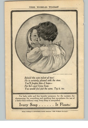 1909 paper ivory - ad, baby