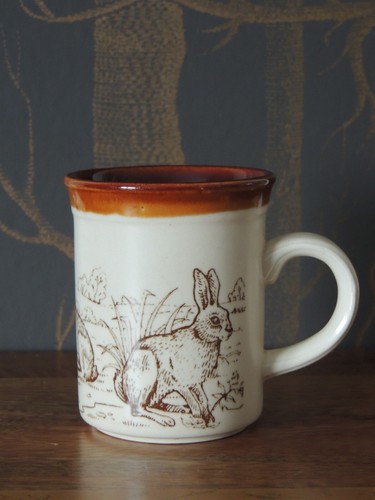 Vintage rabbits mug biltons - mug,