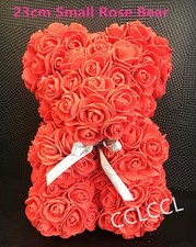 Foam Rose Flower Teddy Bear
