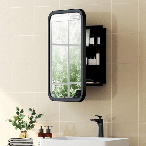 Bathroom wall cabinet tempered - wall,