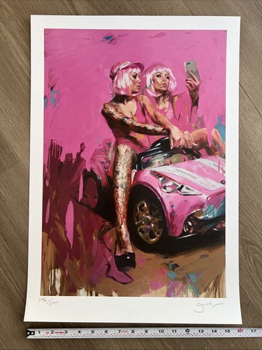 Chris guest pink car selfie - guest,