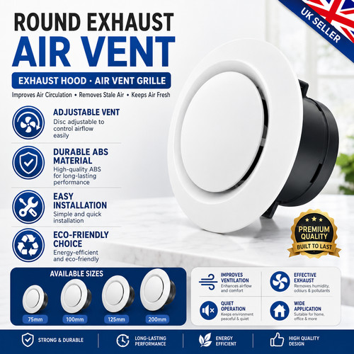 Abs air vent cover round - vent,