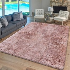 Thick Large Shaggy Rugs Non