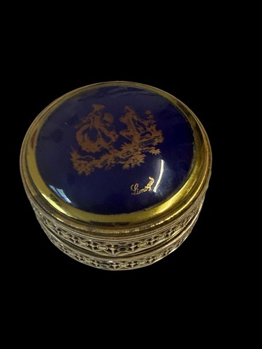 Vintage limoges france cobalt - limoges,