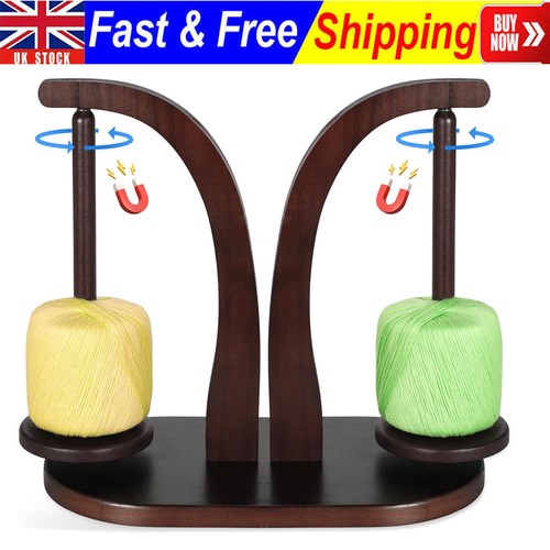 Wooden yarn holder - wooden, symmetrical