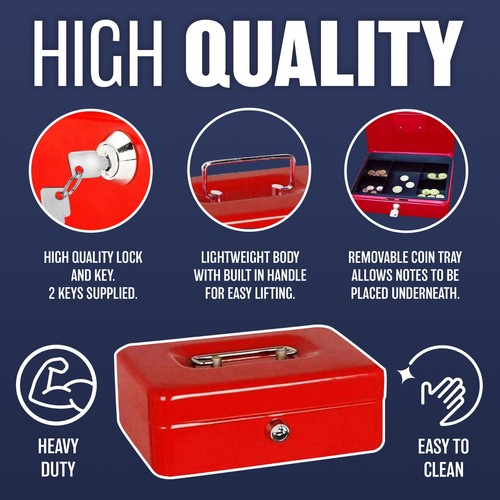 Steel money box safe petty - money,