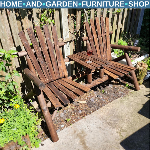 Wooden patio bench seater - wooden, 2