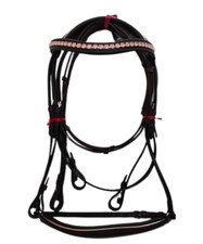 Rose Gold Piping Drop Noseband