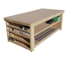 Wooden MDF top workbench with