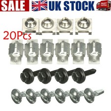 20Pcs Undertray Guard Engine Under Cover Fixing Clips Kit UK For Citroen Peugeot