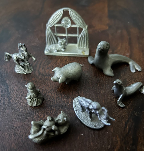 Lot pewter figurines sea - figurines,