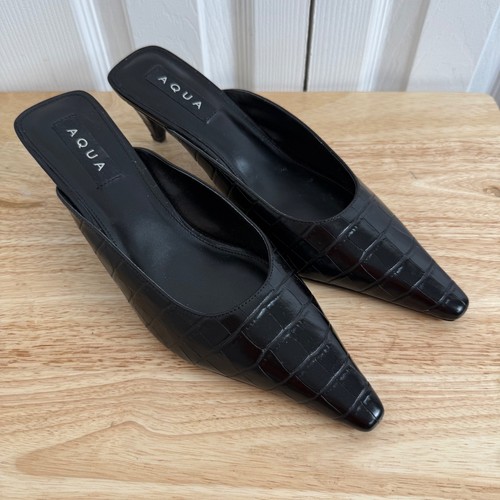 Aqua terry croc - terry, mules