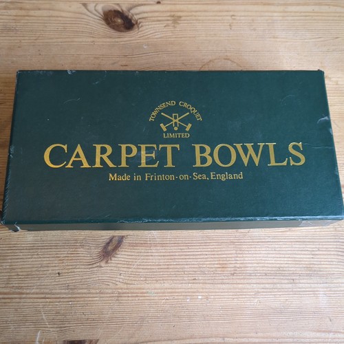 Mini carpet bowls - bowls, by