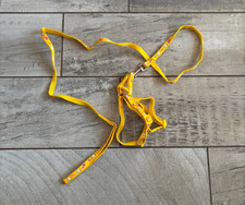 Small Animal Dog Puppy Harness and Matching Lead Yellow Rabbit Pattern Size XS