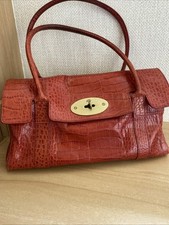 Mulberry East West Handbag Red Croc.