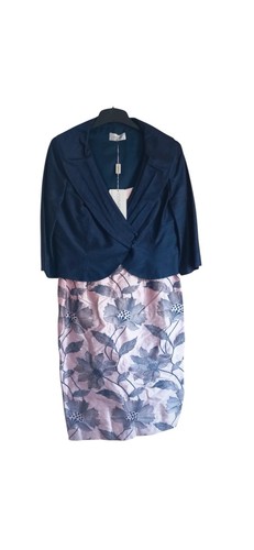 Condici pink navy silk dress - silk,