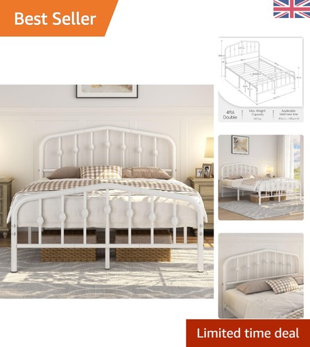Stylish 4ft6 metal bed - 4ft6,