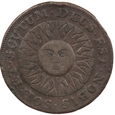 BANBURY, OXFORDSHIRE BUSHER SUN HALFPENNY CONDER TOKEN