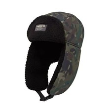 Trakker TechPro Warm Camo Trapper Hat Carp Fishing Outdoor Clothing