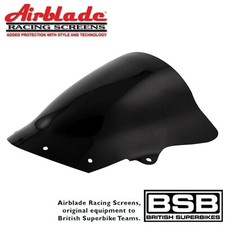 Airblade Race Screen To Fit Kawasaki ZX-6R Ninja 09-16 Dark Smoke Double Bubble