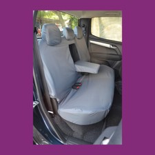 Isuzu D-Max 2012-2021 Grey Waterproof Tailored Rear (W/Armrest) Bench Seat Cover