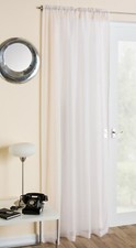 Plain Voile Curtain Panel Rod