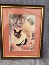 2 SIAMESE CATS Framed print