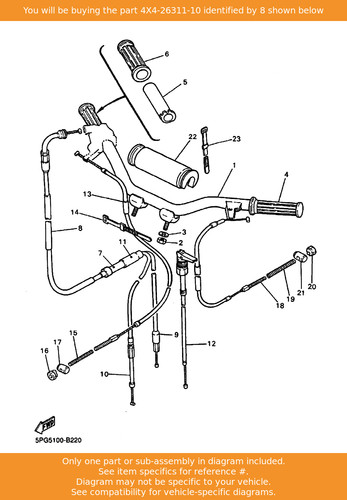Yamaha cable throttle 1 - cable,,