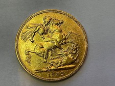 1882 (M) Gold Sovereign Coin
