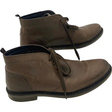 Leather Lace-Up Men's Boots Brown UK Size 11 EU 45 