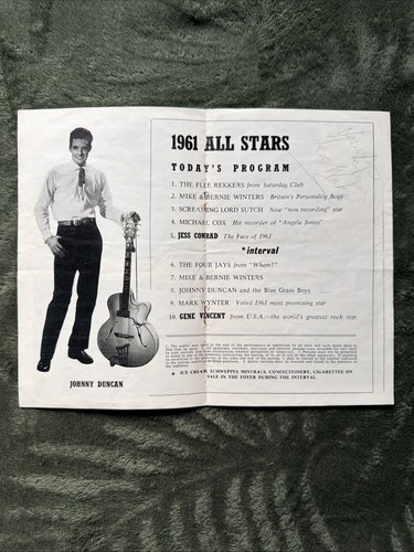 Gene vincent hand - hand, signed