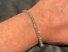 18.99 Carat Lab Created Diamond Tennis Bracelet Platinum Plated 925 7” Inch