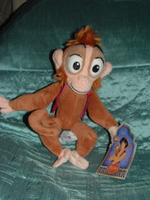 DISNEY STORE RARE ALADDIN ABU PLUSH SOFT TOY  TAGGED