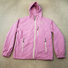 Fresh Ego Kid Mens Jacket Large Pink Windbreaker Zip Up Training Technical