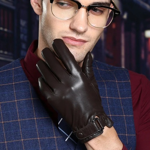 Mens winter leather gloves - mens,