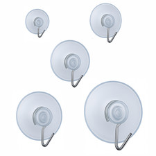 Clear suction hooks strong - clear,