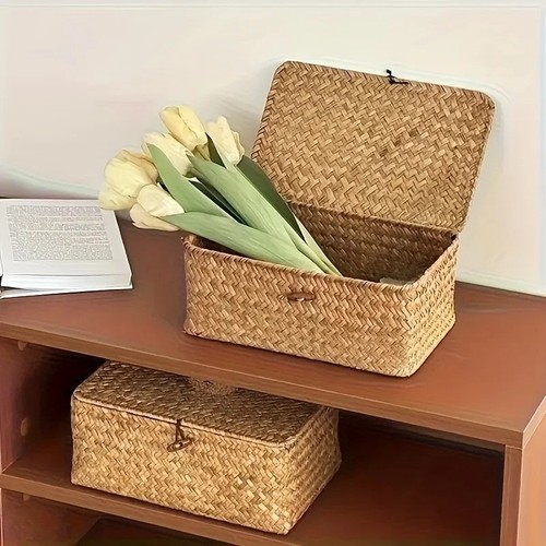 Seagrass storage box with - seagrass,