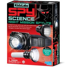 KidzLabs - Spy Science Night Mission Spylite, Detective Kit with Morse Code