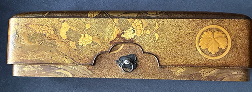 Japanese lacquer fubako scroll - japanese,