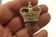 STAYBRIGHT MILITARY BADGE MINISTRY OF DEFENCE CROWN MOD 3.25CM x 3.5CM (2442)