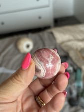 Rhodochrosite Sphere Small But Stunning