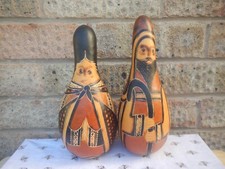 VINTAGE GOURD PERUVIAN CARVED