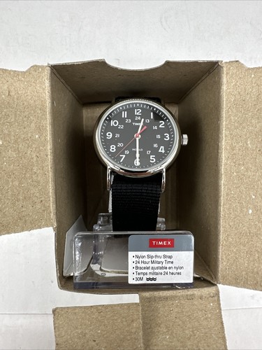 Timex weekender black nylon - timex,