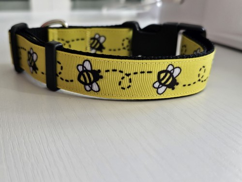 Adjustable yellow dog collar - adjustable,