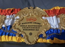 Championship Ring Magazine Heavyweight Belt  Muhammad Ali adult size