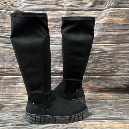 Rieker thigh high black - thigh,